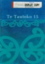 Te Tautoko 15 cover image. 